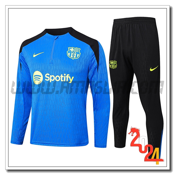 Tuta Allenamento FC Barcellona Blu/Nero 2024 2025 -04
