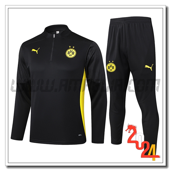 Tuta Allenamento Dortmund Nero/Giallo 2024 2025 -02