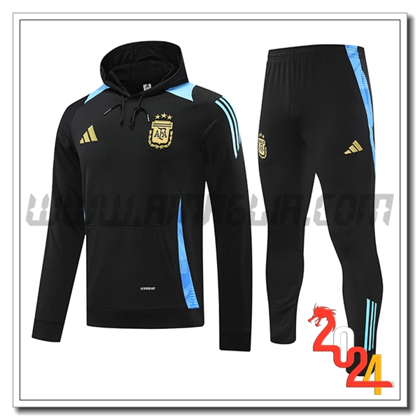 Giacca Con Cappuccio Tuta Argentina Blu/Nero 2024 2025