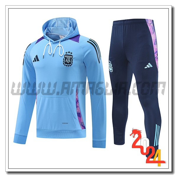 Giacca Con Cappuccio Tuta Argentina Blu/viola 2024 2025