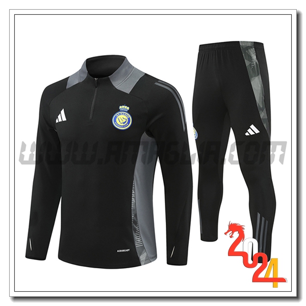 Tuta Allenamento Al-Nassr Nero/Grigio 2024 2025