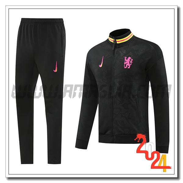 Tuta Giacca Allenamento FC Chelsea Nero 2024 2025