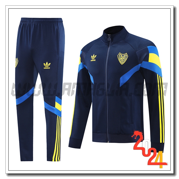 Tuta Giacca Allenamento Boca Juniors Blu Reale 2024 2025