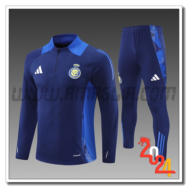 Tuta Allenamento Al-Nassr Bambino Blu Reale 2024 2025