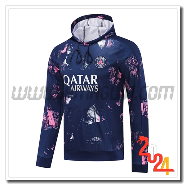 Felpa Allenamento Cappuccio PSG viola/Rosa 2024 2025