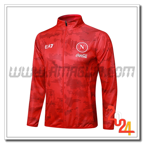 Giacca Calcio SSC Napoli Rosso 2024 2025