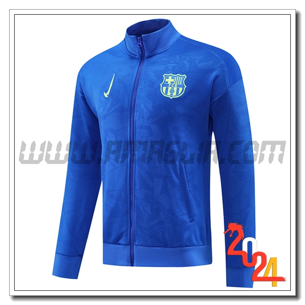 Giacca Calcio FC Barcellona Blu 2024 2025