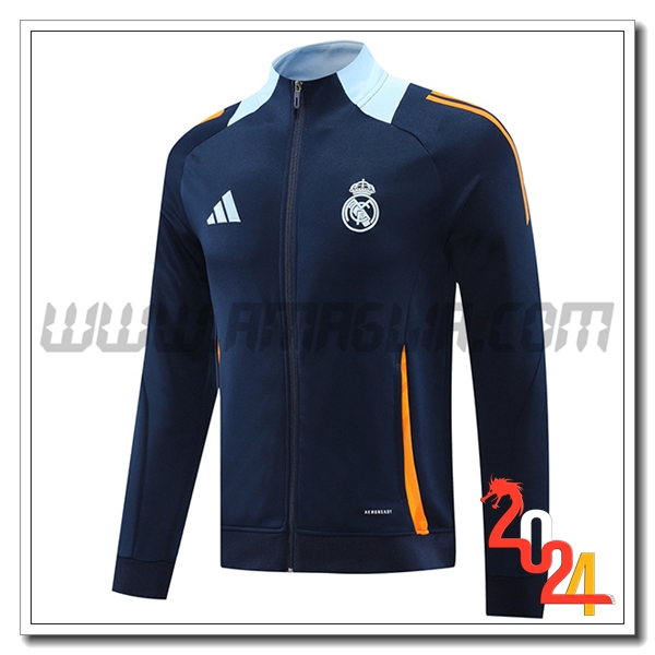 Giacca Calcio Real Madrid Blu Reale 2024 2025 -02