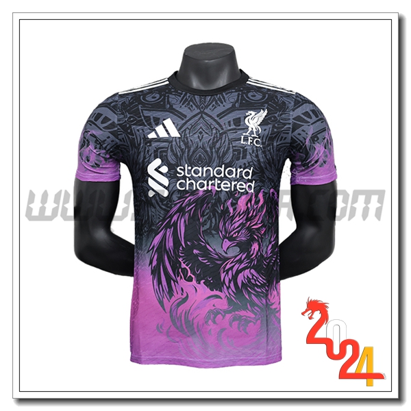 Maglia Calcio FC Liverpool Edizione speciale 2024 2025 Nero Viola