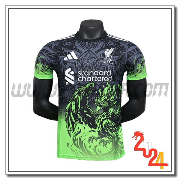 Maglia Calcio FC Liverpool Edizione speciale 2024 2025 Nero Verde