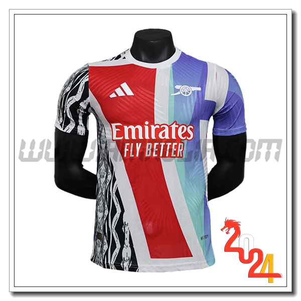 Maglia Calcio Arsenal Edizione speciale 2024 2025 Rosso Blu