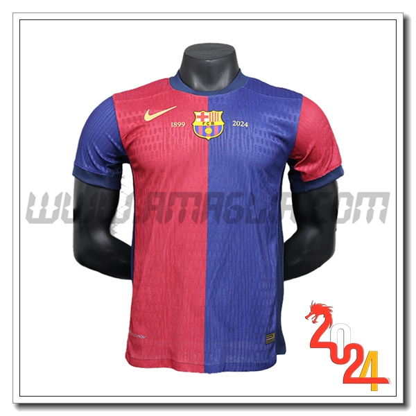 Maglia Calcio FC Barcellona Edizione speciale 1899-2024 Rosso Blu