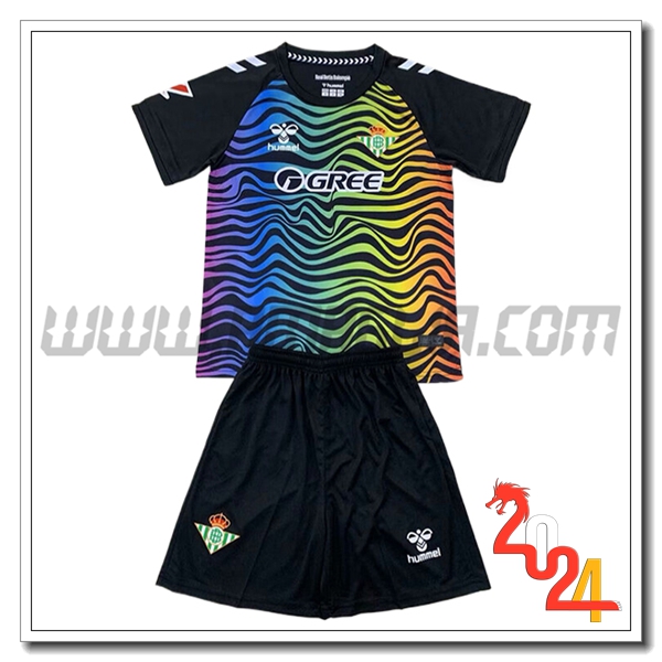 Kit Maglia Portiere Real Betis Bambino 2024 2025 Nero