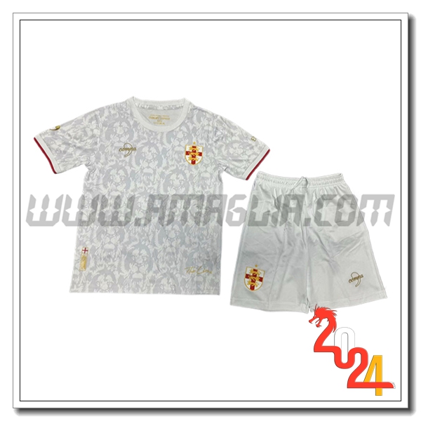 Kit Maglia Inghilterra Bambino Versione speciale 2024 2025 Bianco