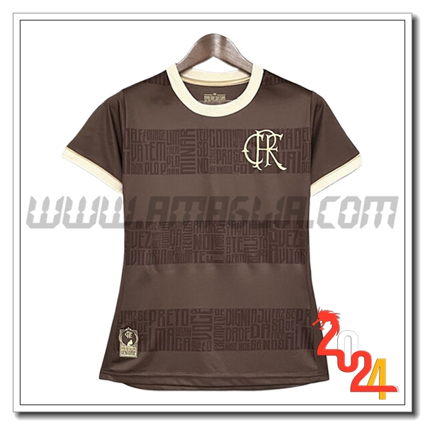 Maglia Calcio Flamengo Donna Edizione speciale 2024 2025 Marrone