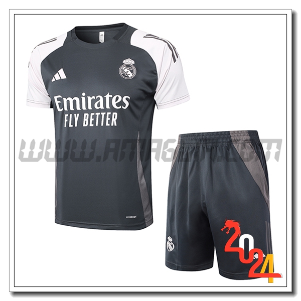 Kit Maglia Allenamento Real Madrid Grigio 2024 2025
