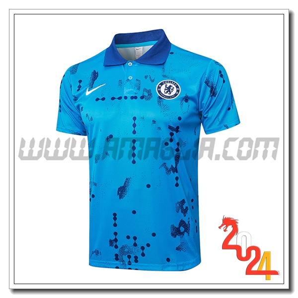 Maglia Polo FC Chelsea Blu 2024 2025 -02
