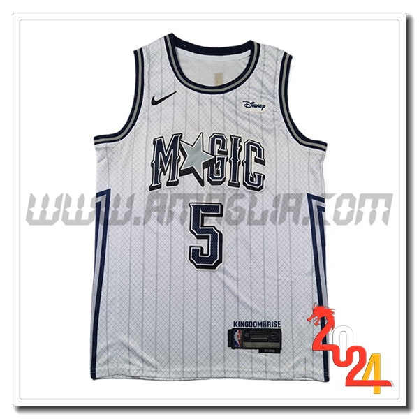 Maglia Orlando Magic (BANCHERO #5) 2024/25 Bianco/Nero