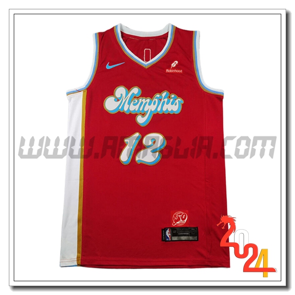 Maglia Memphis Grizzlies (MORANT #12) 2024/25 Rosso/Blu