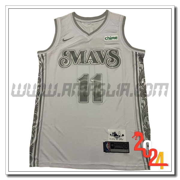 Maglia Dallas Mavericks (IRVING #11) 2024/25 Bianco/Grigio