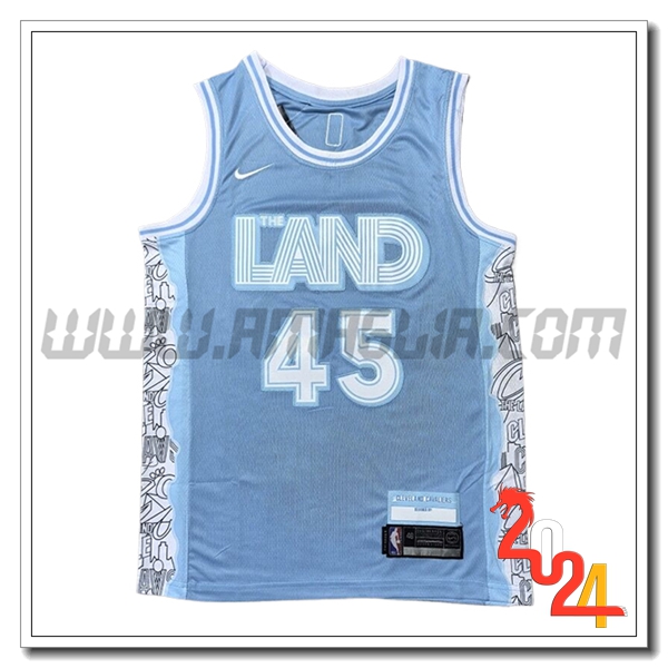 Maglia Cleveland Cavaliers (MITCHELL #45) 2024/25 Blu