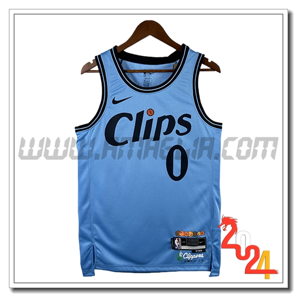 Maglia Los Angeles Clippers (WESTBROOK #0) 2024/25 Blu/Nero