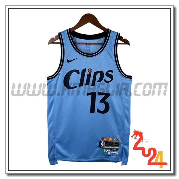 Maglia Los Angeles Clippers (GEORGE #13) 2024/25 Blu/Nero