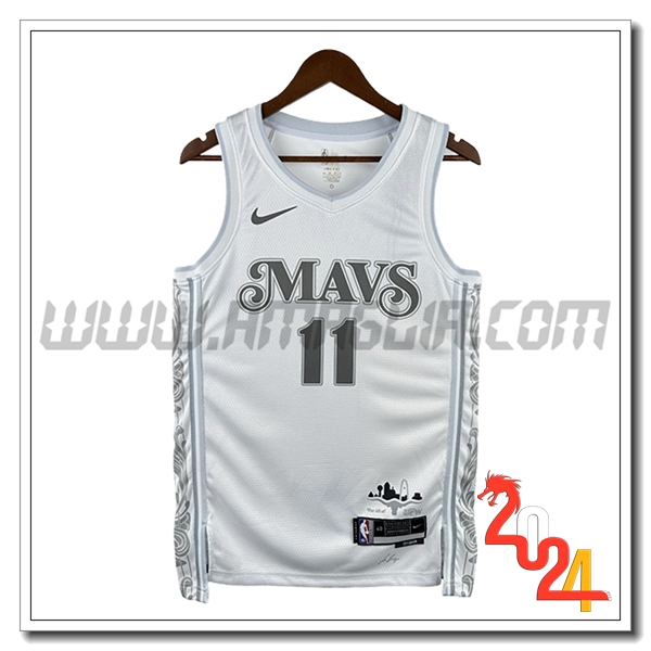 Maglia Dallas Mavericks (IRVING #11) 2024/25 Bianco/Grigio -02