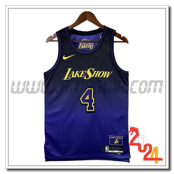 Maglia Los Angeles Lakers (KNECHT #4) 2024/25 viola/Nero