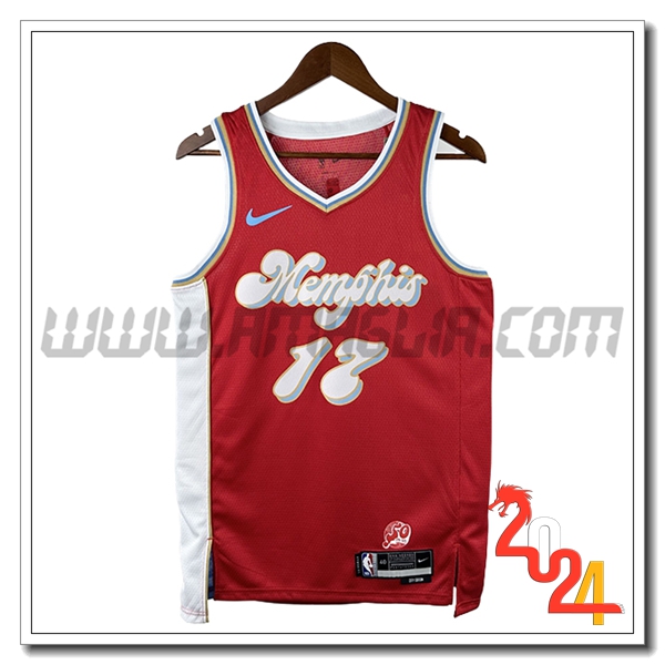 Maglia Memphis Grizzlies (KAWAMURA #17) 2024/25 Rosso/Blu