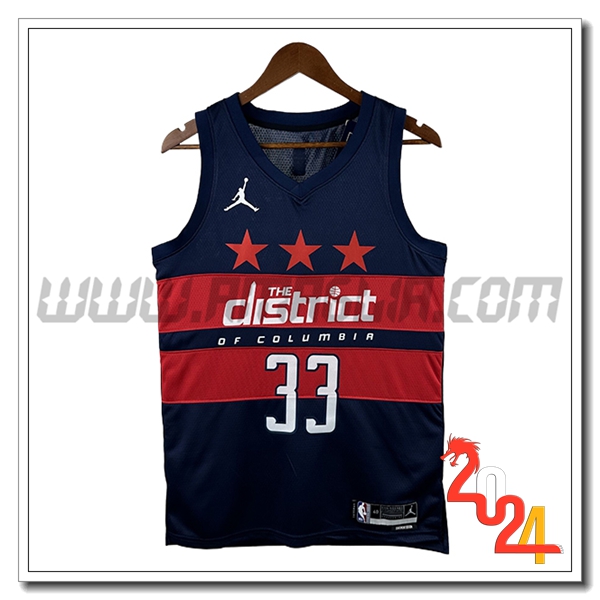 Maglia Washington Wizards (KUZMA #33) 2024/25 Blu/Rosso