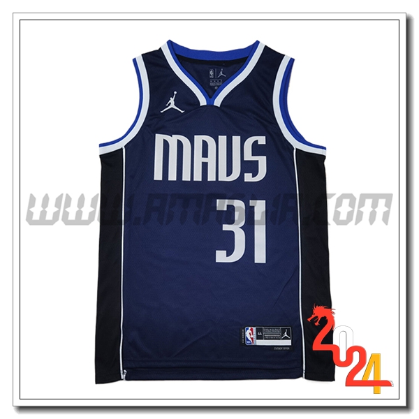 Maglia Dallas Mavericks (THOMPSON #31) 2024/25 Blu Scuro