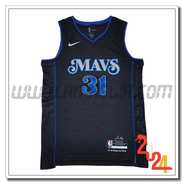 Maglia Dallas Mavericks (THOMPSON #31) 2024/25 Nero/Blu