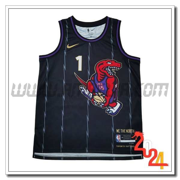 Maglia Toronto Raptors (McGRADY #1) 2024/25 Nero
