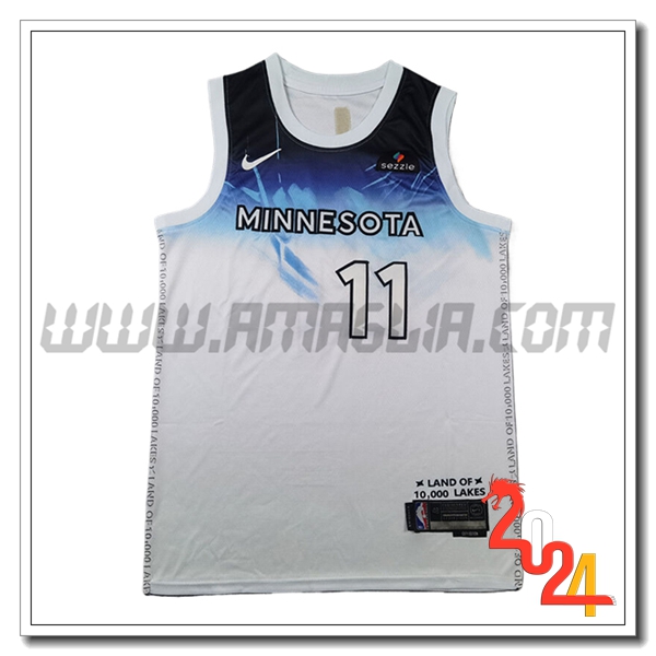 Maglia Minnesota Timberwolves (REID #11) 2024/25 Bianco/Blu -04