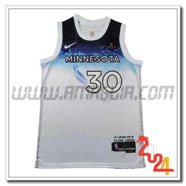 Maglia Minnesota Timberwolves (RANDLE #30) 2024/25 Bianco/Blu