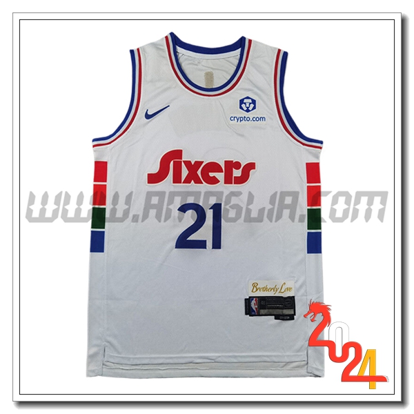 Maglia Philadelphia 76ers (EMBIID #21) 2024/25 Bianco