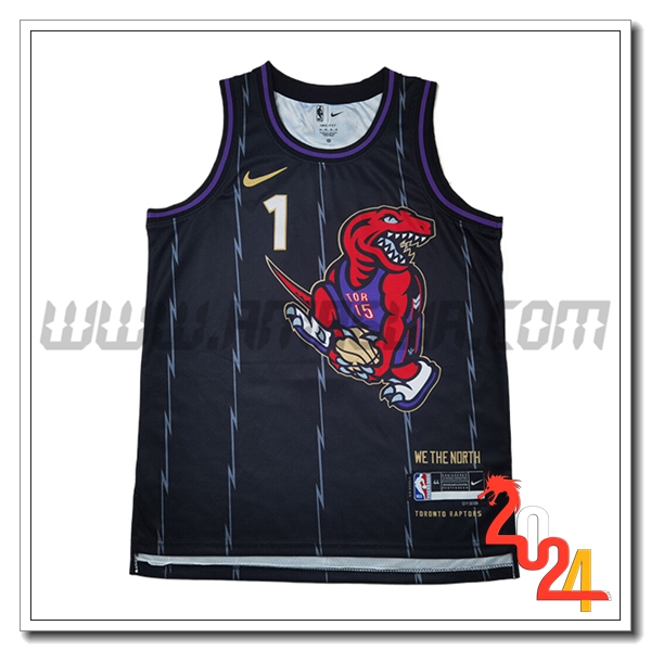 Maglia Toronto Raptors (DICK #1) 2024/25 Nero