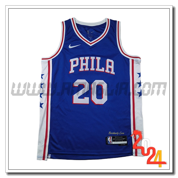 Maglia Philadelphia 76ers (McCAIN #20) 2024/25 Blu/Bianco