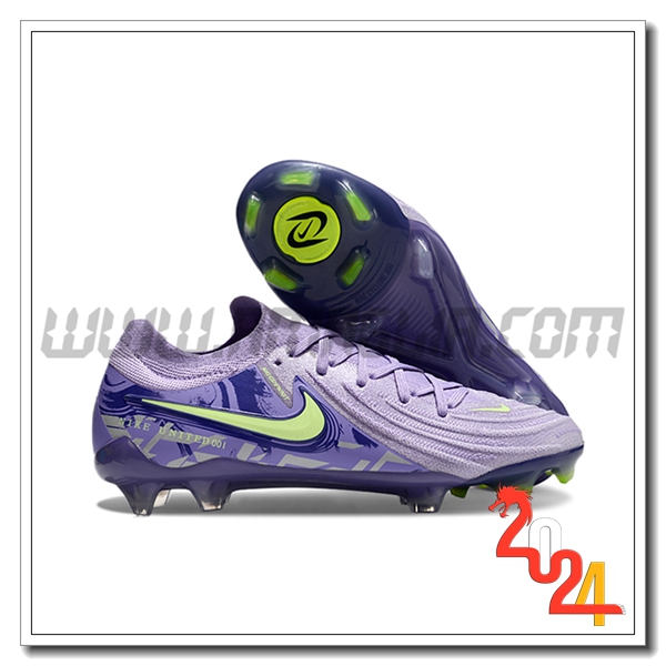Nike Scarpe Da Calcio Phantom Luna Elite NU FG viola/Verde -03