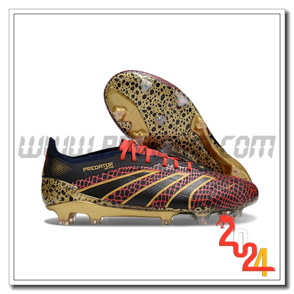 Adidas Scarpe Da Calcio Predator Elite FG Nero/Giallo/Rosso