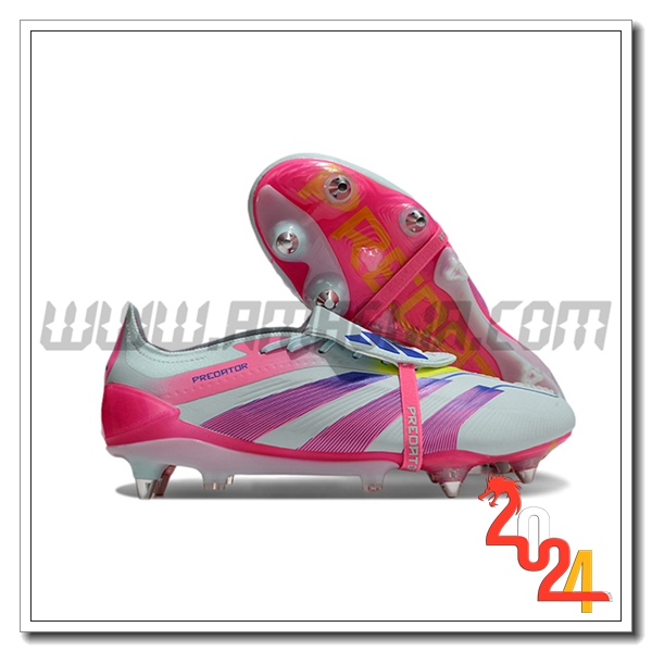 Adidas Scarpe Da Calcio Predator Elite Tongue SG Grigio/Rosa
