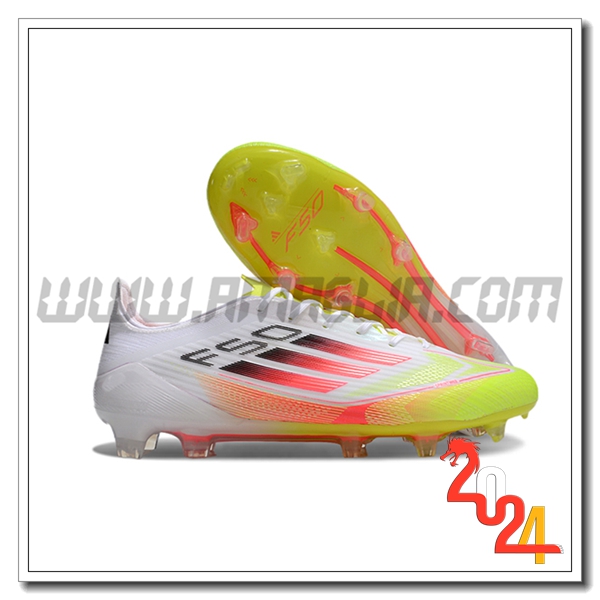 Adidas Scarpe Da Calcio F50 ELITE FG Bianco/Giallo/Arancia