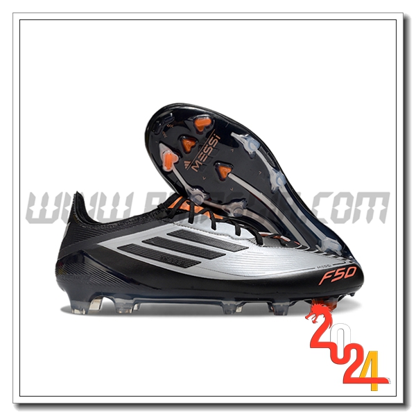 Adidas Scarpe Da Calcio F50 ELITE FG Nero/Grigio -02