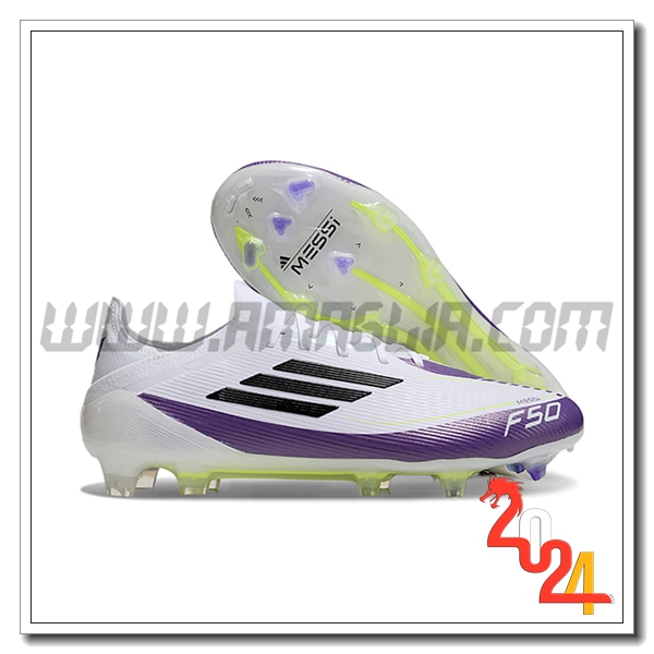Adidas Scarpe Da Calcio F50 Elite FG Bianco/viola/Nero