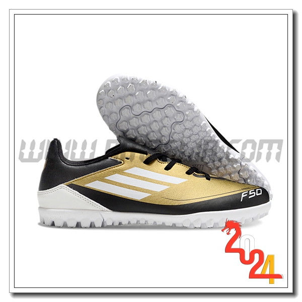 Adidas Scarpe Da Calcio F50 CLUB TF Giallo/Nero/Bianco