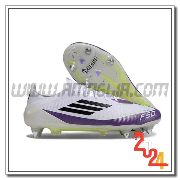 Adidas Scarpe Da Calcio F50 Elite SG Bianco/viola/Nero