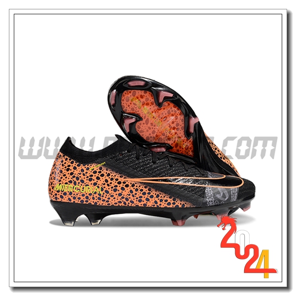 Nike Scarpe Da Calcio AIR Zoom Mercurial Vapor 16 Elite XXV FG Nero/Arancia