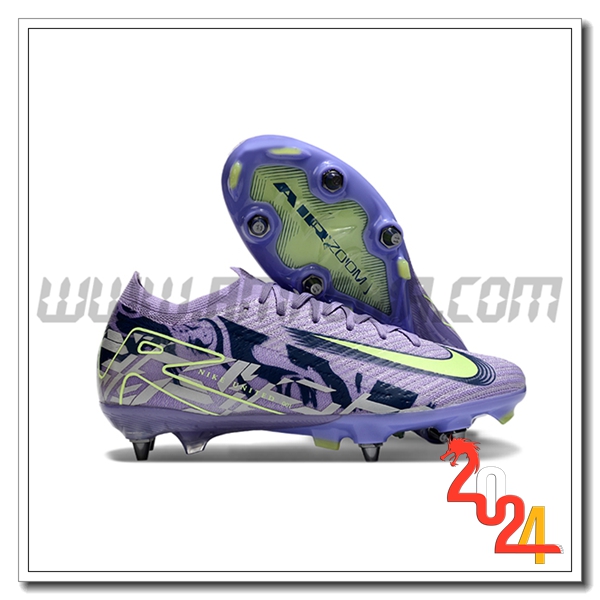 Nike Scarpe Da Calcio AIR ZOOM MERCURIAL VAPOR XVI ELITE SG-PRO viola/Verde