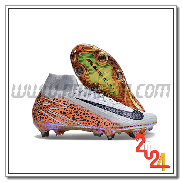 Nike Scarpe Da Calcio Air Zoom Mercurial Superfly IIX Elite SG Grigio/Arancia/Nero